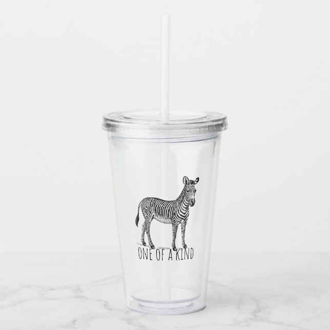 One Of A Kind Unique Zebra Take Away Mugg (Framsida)
