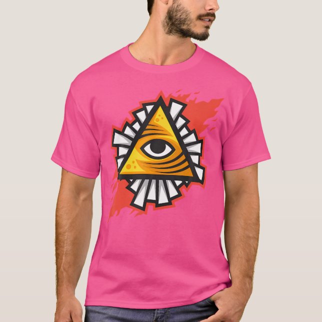 One Öga Illuminati T Shirt (Framsida)