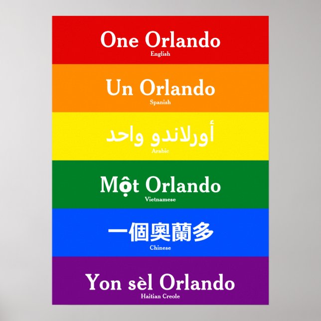 One Orlando Poster (Framsidan)