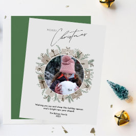 One Photo Modern God jul Hälsning Julkort