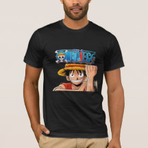 One Piece Luffy Anime Grafisk T-Shirt