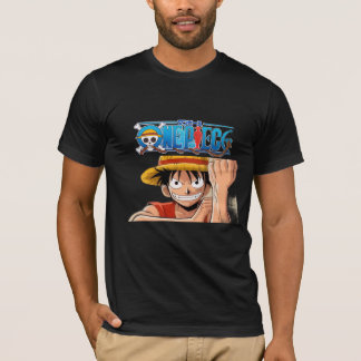One Piece Luffy Anime Grafisk T-Shirt