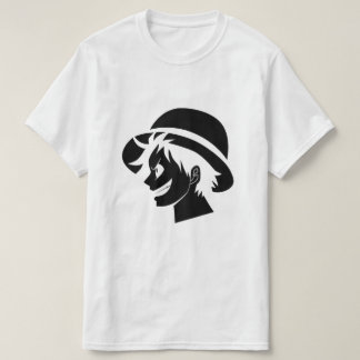 One Piece Luffy Straw Hat Pirate Silhouette Tees T Shirt