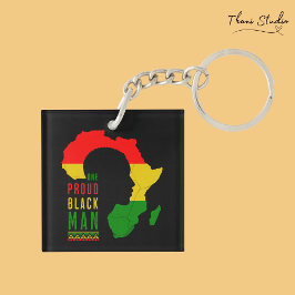 One Proud Black Man Black History Month Flagga