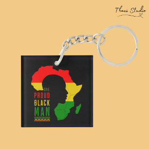 One Proud Black Man Black History Month Flagga
