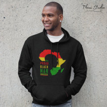 One Proud Black Man Black History Month Flagga