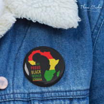 One Proud Black Woman Black History Month Flagga