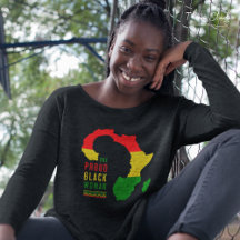 One Proud Black Woman Black History Month Flagga