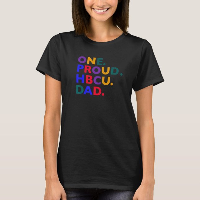 One Proud Hbcu Pappa T Shirt (Framsida)