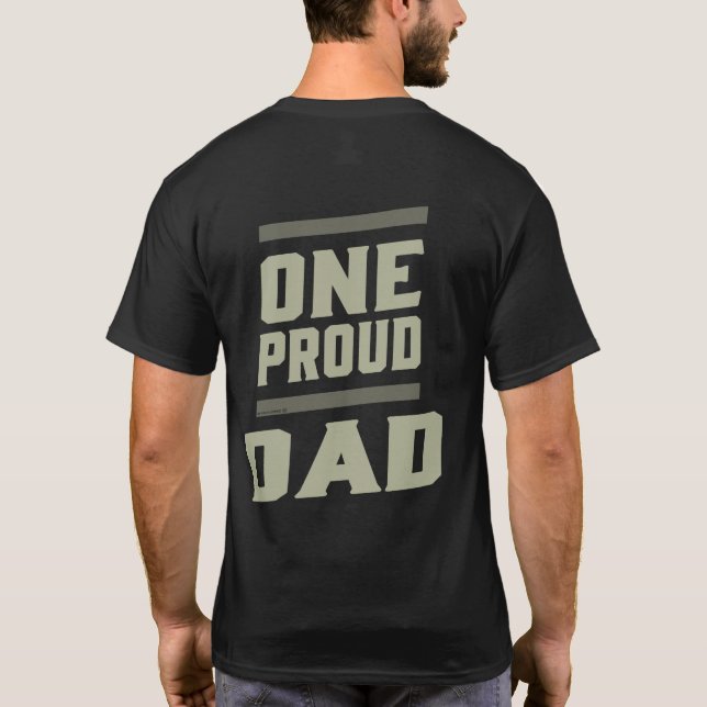 One Proud Pappa T Shirt (Baksida)