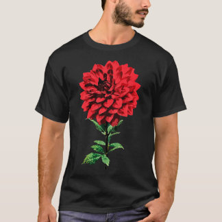 One Red Dahlia T Shirt