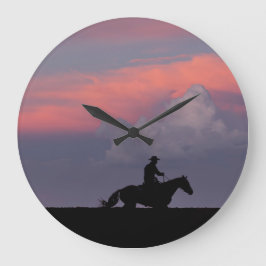 One Rider, One Horizon Stor Klocka