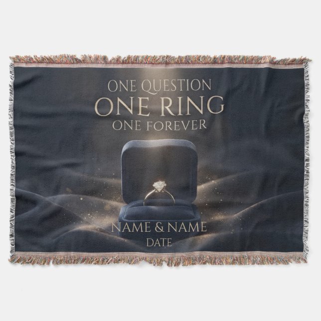 One Ring One Forever Romantic Marriage Proposal Filt (Framsidan)