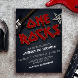 One Rocks - 1-årsdag  Inbjudningar