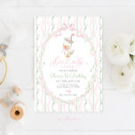 One Silly Goose 1st Birthday Inbjudningar<br><div class="desc">One Silly Goose 1st Birthday,  Grandmillennial Preppy invite for birthday girl</div>