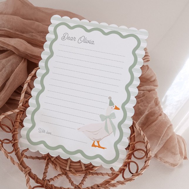 One Silly Goose 1st Birthday Time Capsule Cards Inbjudningar (Skapare uppladdad)