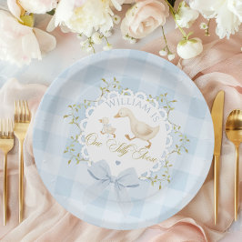 One Silly Goose Blue Goingham Whimsical Birthday