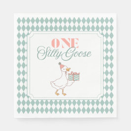 One Silly Goose dessert napkin Pappersservett