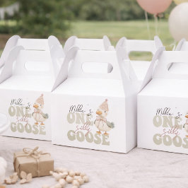 One Silly Goose Favor Box – First Birthday Goose P Presentaskar