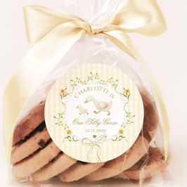 One Silly Goose Gender neutral Wildflower Runt Klistermärke