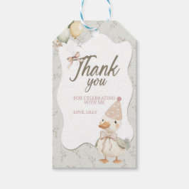 One Silly Goose, Goose, ONE, First Birthday, Goose Presentetikett