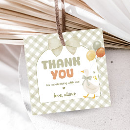 One Silly Goose Spring Birthday Gåvor Etiketter