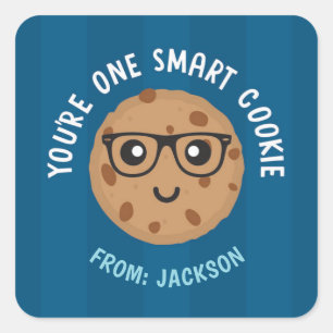 One Smart Cookie Alla hjärtans dag dekal Fyrkantigt Klistermärke