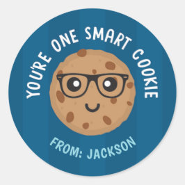One Smart Cookie Alla hjärtans dag dekal Runt Klistermärke