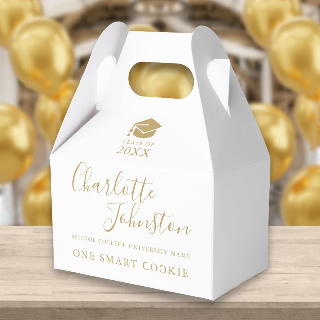 One Smart Cookie Guldskrift Examenfest Presentaskar (Skapare uppladdad)