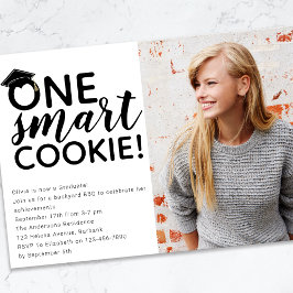 One Smart Cookie Photo Student Inbjudningar