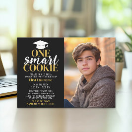 One Smart Cookie - Studenten Photo - Grad Inbjudningar