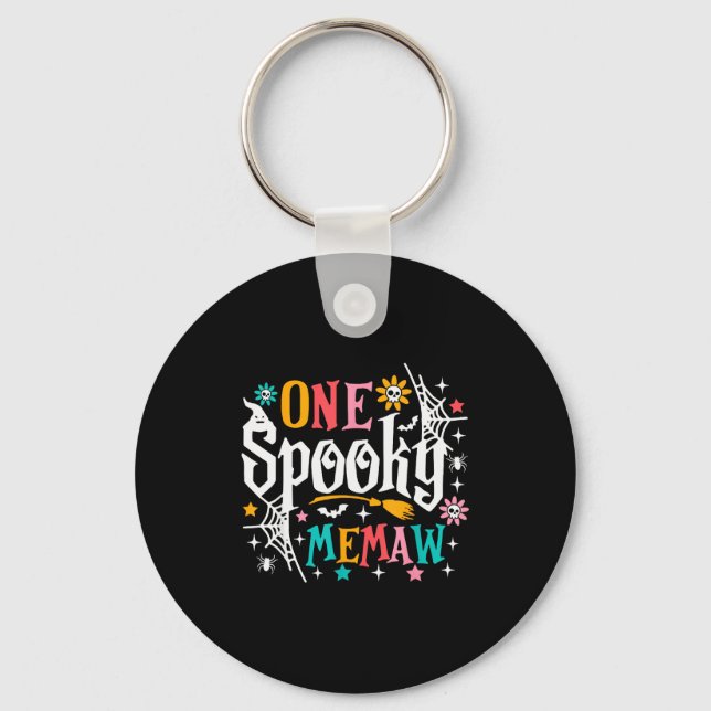 One Soky Memaw Shirt Funny Halloween Soky Grandma  Nyckelring (Framsida)