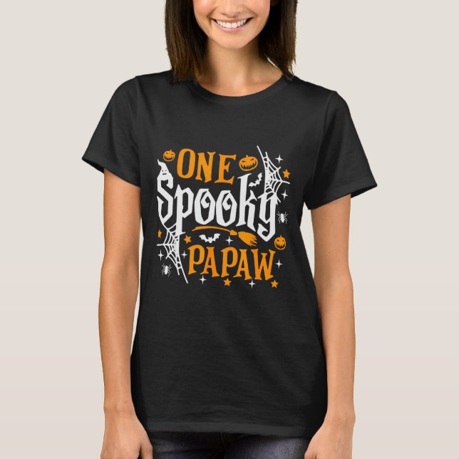 One Soky Papaw Shirt Funny Halloween Soky Grandpa  T Shirt (Framsida)