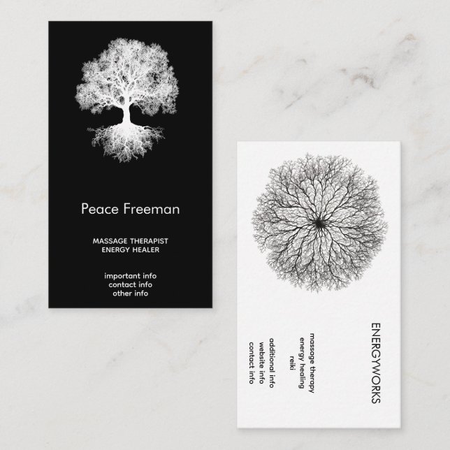 One Source | Tree of Life Design Visitkort (Fram/baksida)