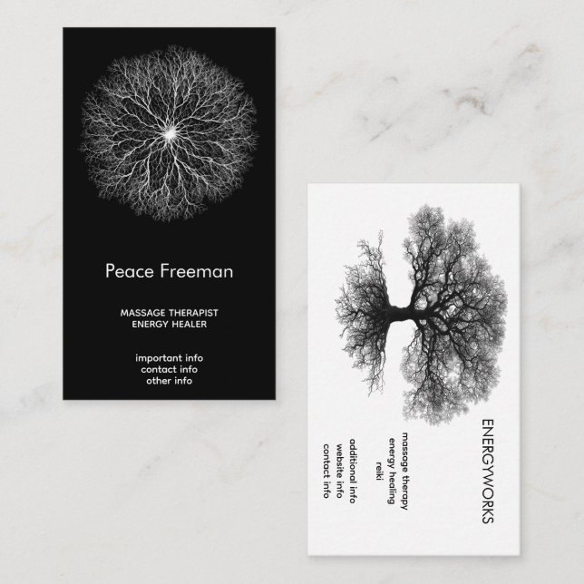 One Source | Tree of Life Design Visitkort (Fram/baksida)
