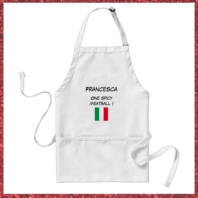 One Spicy Meatball Apron Förkläde (Skapare uppladdad)