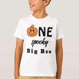 One Spooky Big Bro Halloween Matching Family T Shirt