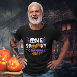 One Spooky Grandpa, Fun Halloween Family T Shirt