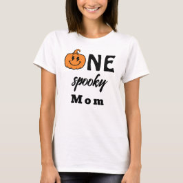 One Spooky Mom Halloween Matching Family T Shirt