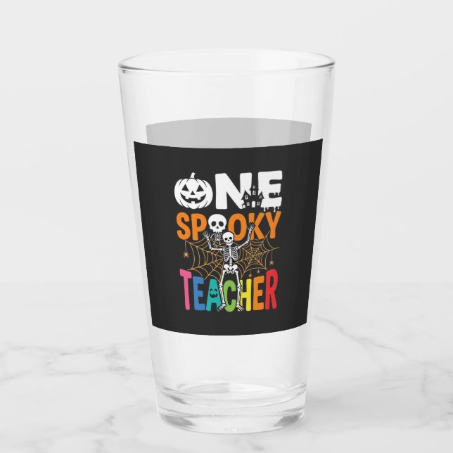 One Spooky Teacher Halloween-design_1 Glaskopp (Framsida)