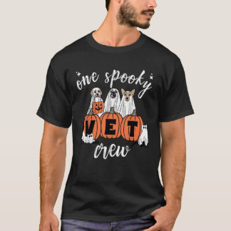One Spooky Vet Crew Dog Ghost Veterinarian Hallowe T Shirt