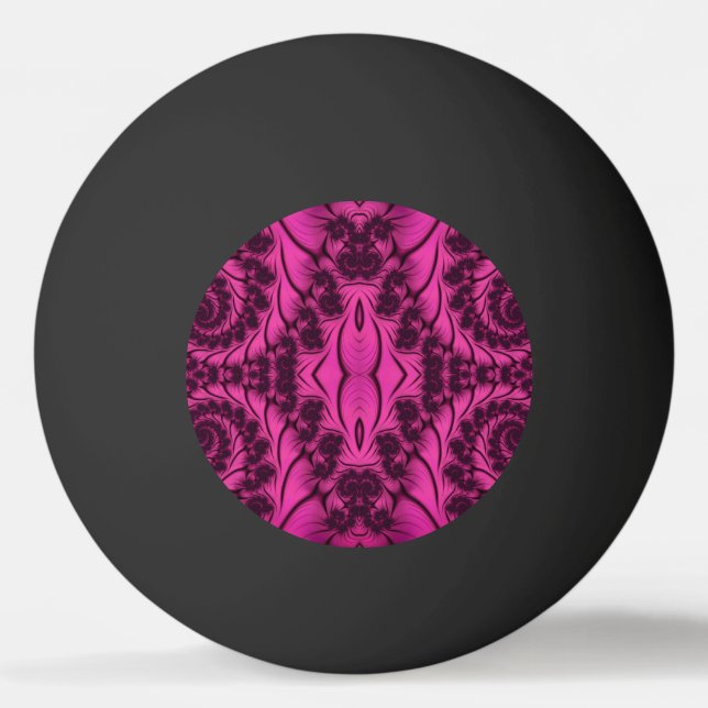 One Star Ping Pong Boll, Rosa Black Pingisboll (Framsidan)