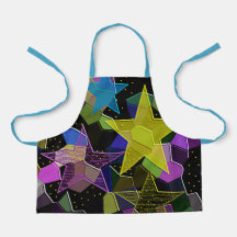 "One Starry Night" - allt-över-utskrift Apron