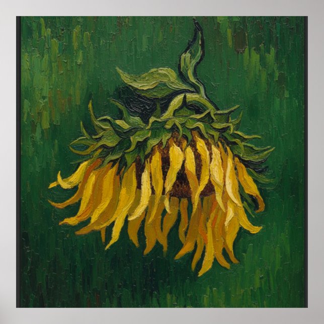 One Sunflower After Van Gogh Poster (Framsidan)