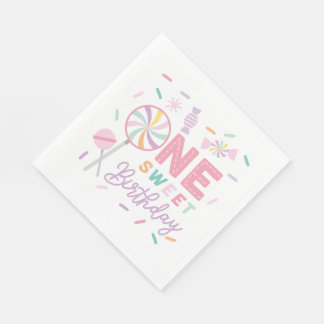 One Sweet Birthday Luncheon Napkin Pappersservett