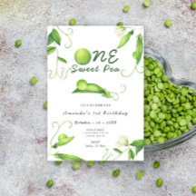 One Sweet Pea First Birthday Party