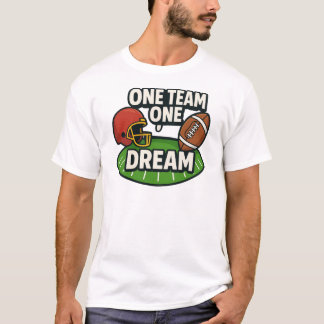 One Team One Dream Football Tecknad T Shirt