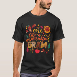 One Thankful Gram Funny Fall Autumn Thanksgiving T Shirt