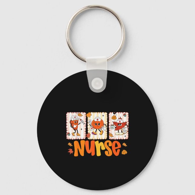 One Thankful Nurse Thanksgiving Turkey Day Nurse G Nyckelring (Framsida)