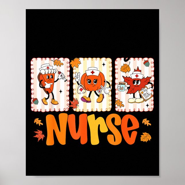 One Thankful Nurse Thanksgiving Turkey Day Nurse G Poster (Framsidan)